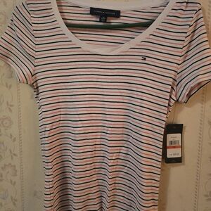 Tommy Hilfiger Women's Multicolor Striped Tee